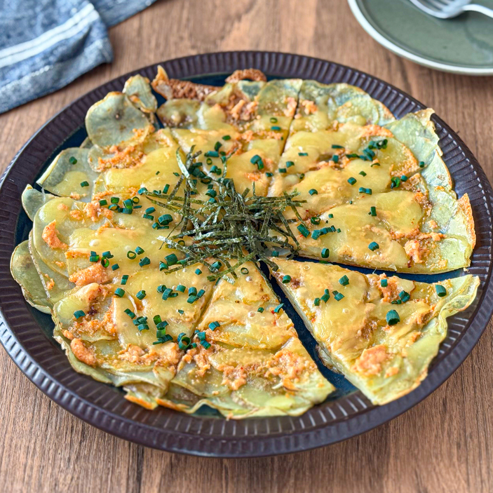 パーティーにぴったり♪子どもも喜ぶ明太ポテトピザ!